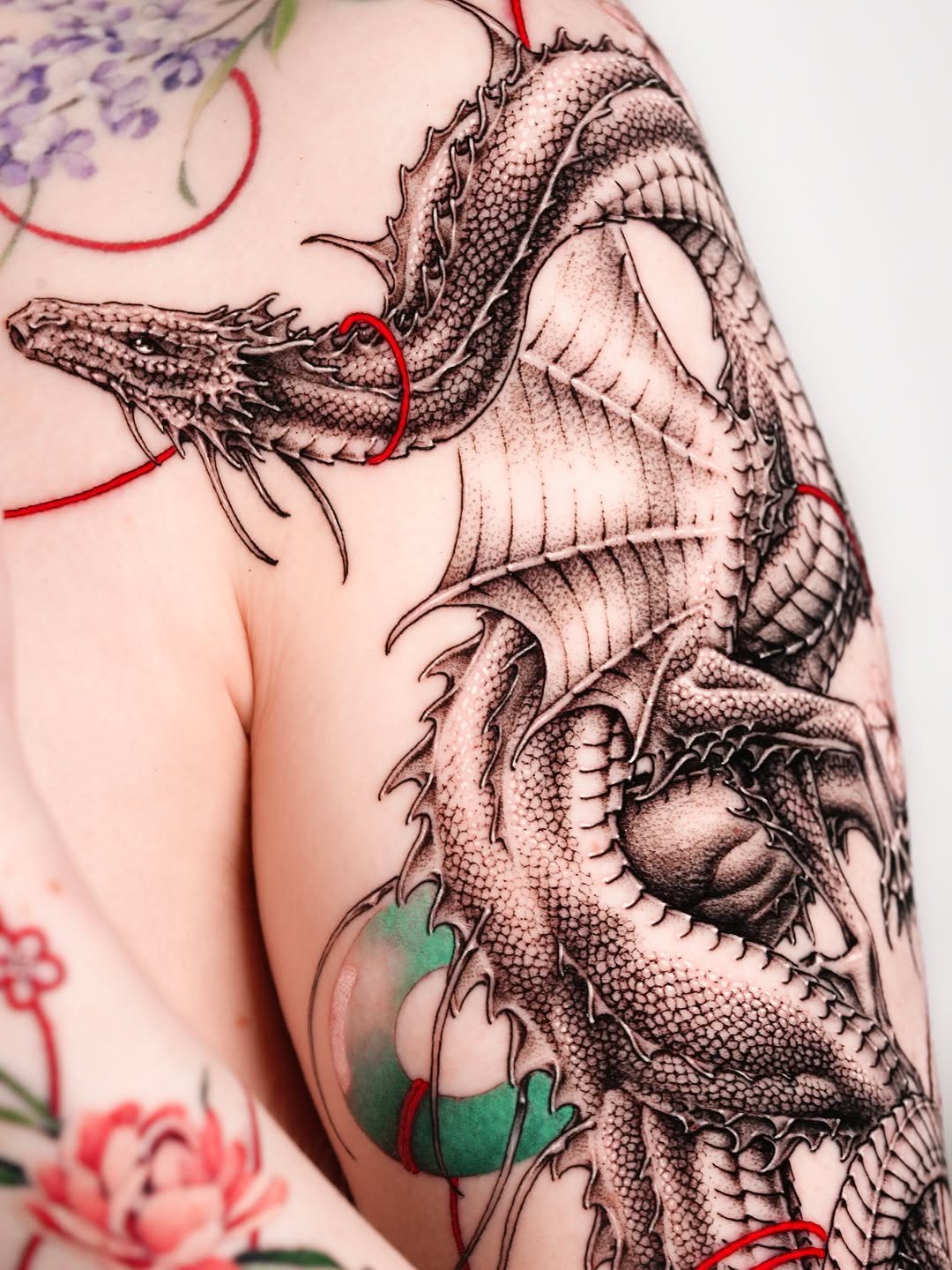 Tattoo by @tattooer_intat — black_and_grey