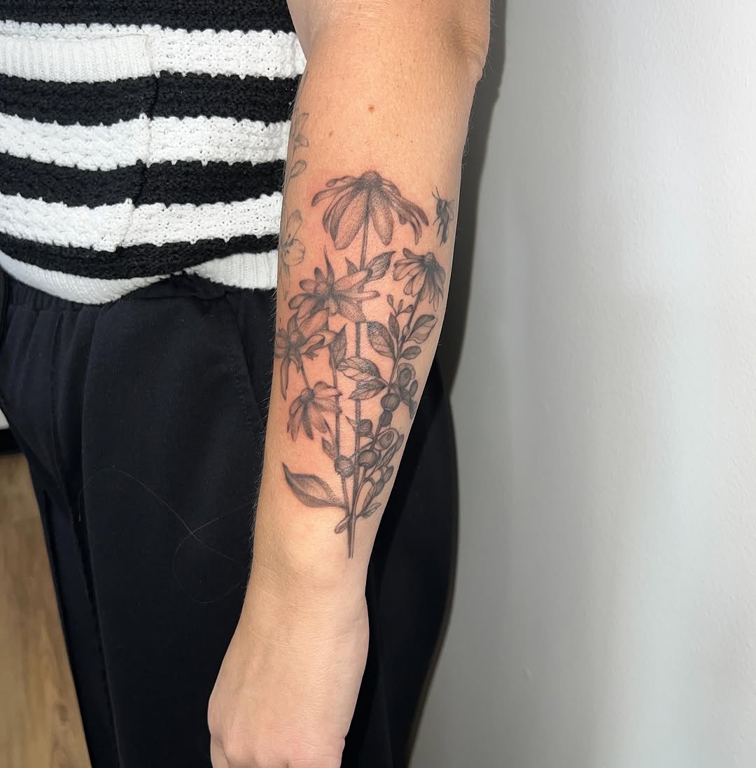Tattoo by @presley.tattoos — illustrative, black_and_grey