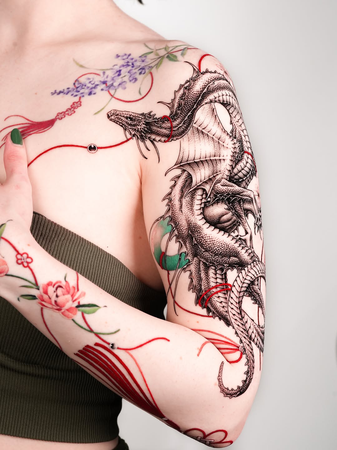 Tattoo by @tattooer_intat — black_and_grey