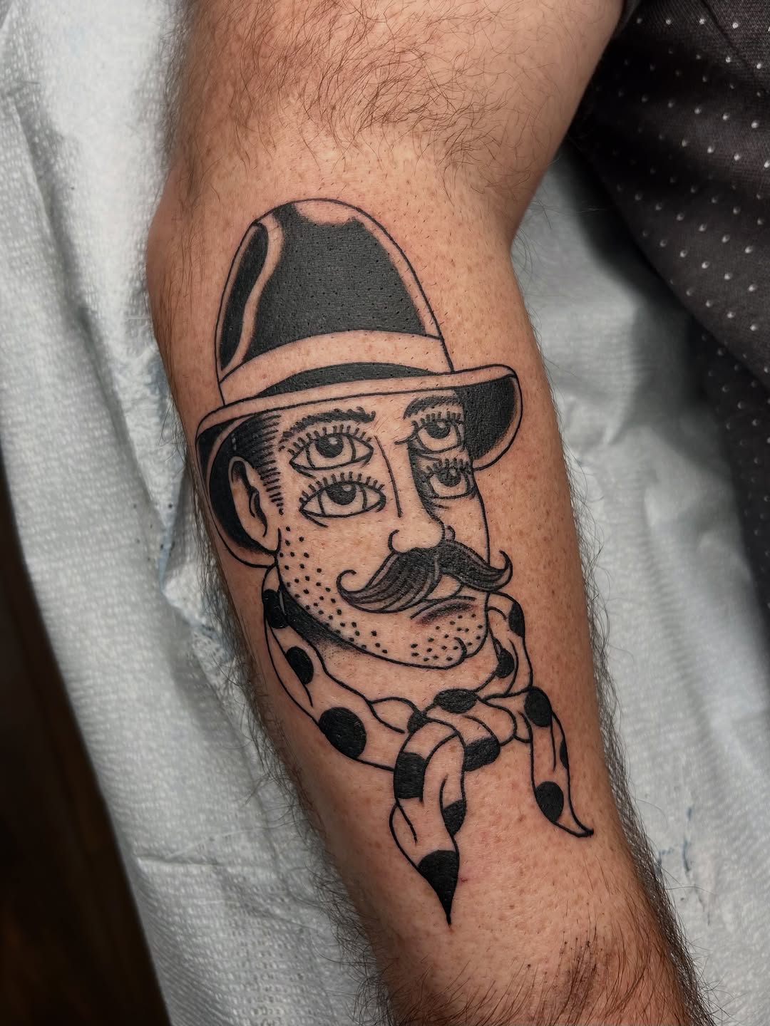 Tattoo by @noahcrowtattoo — american_traditional, illustrative