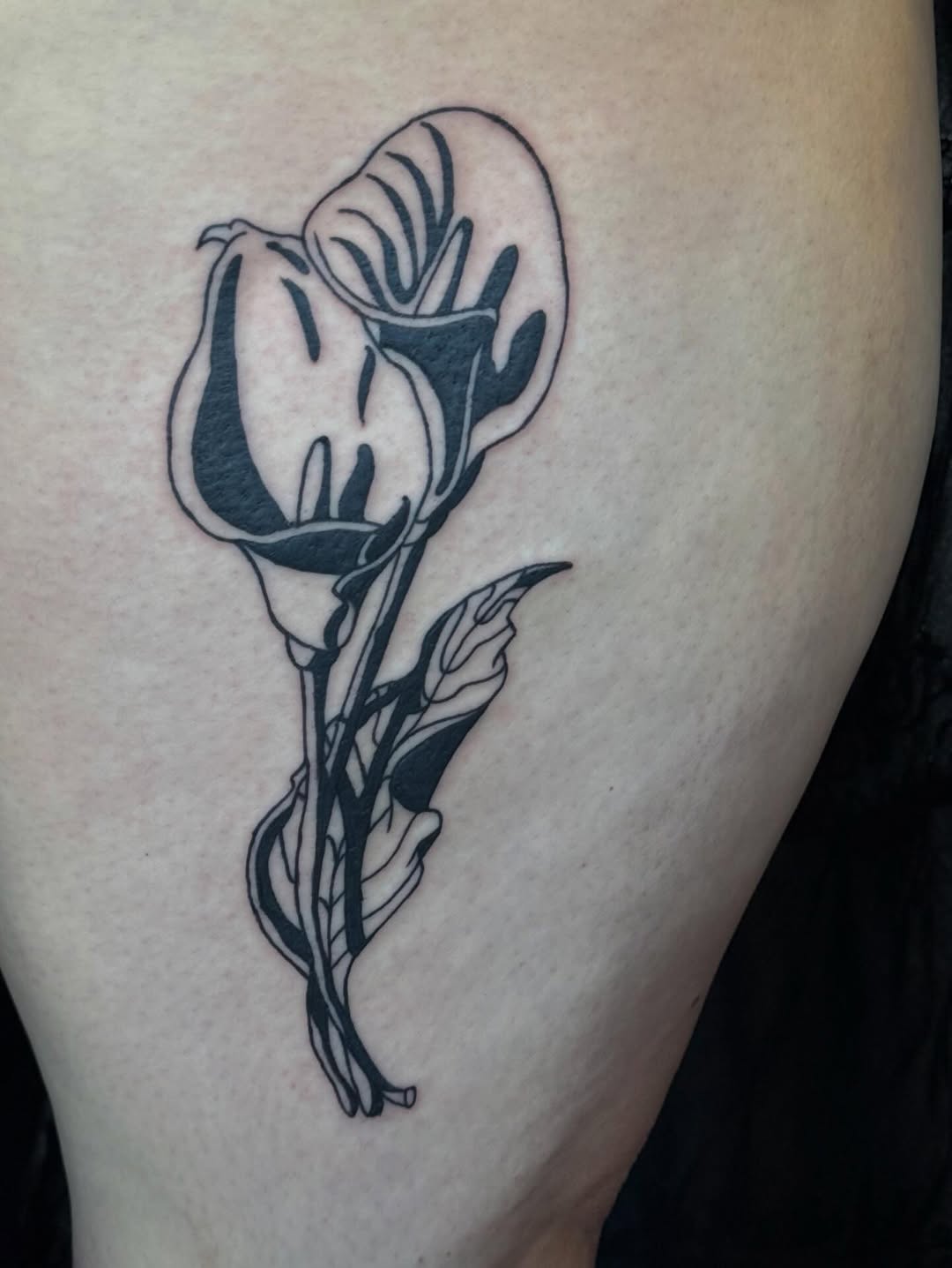 Tattoo by @chachki.papi — blackwork