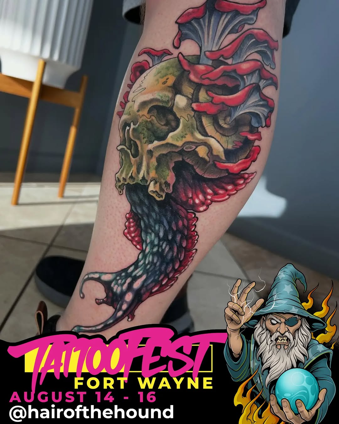 Tattoo by @hairofthehound — new_school, dark_realism