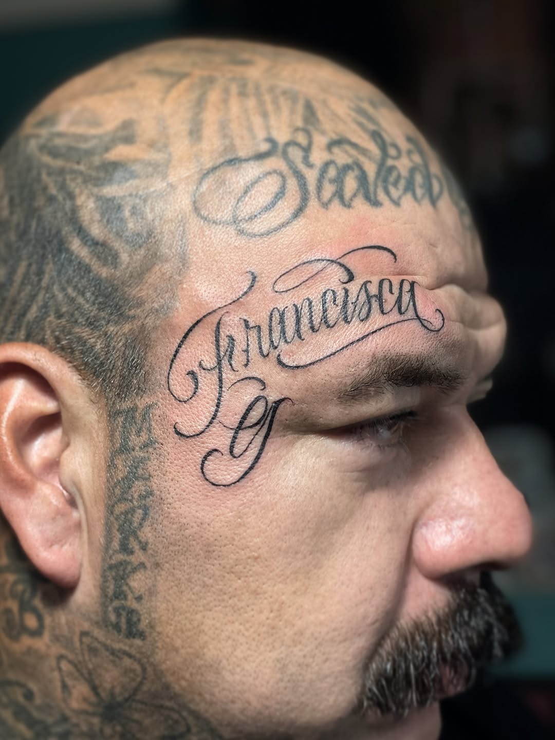 Tattoo by @lexmiranda — lettering_script, chicano