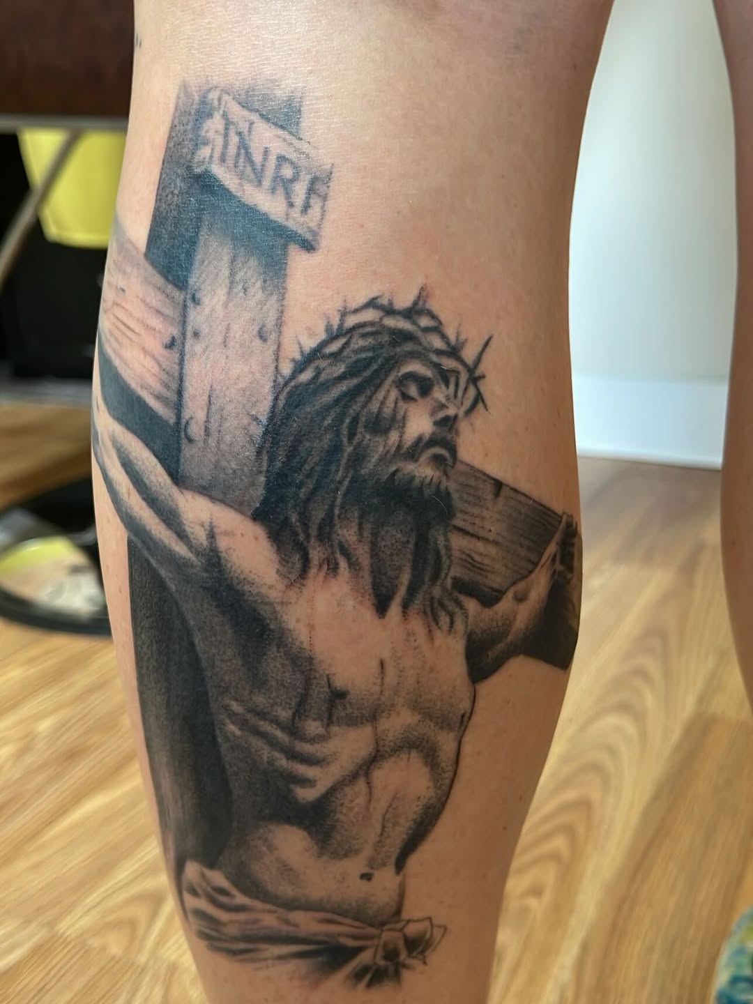 Tattoo by @tobiaztattooz — black_and_grey, realism