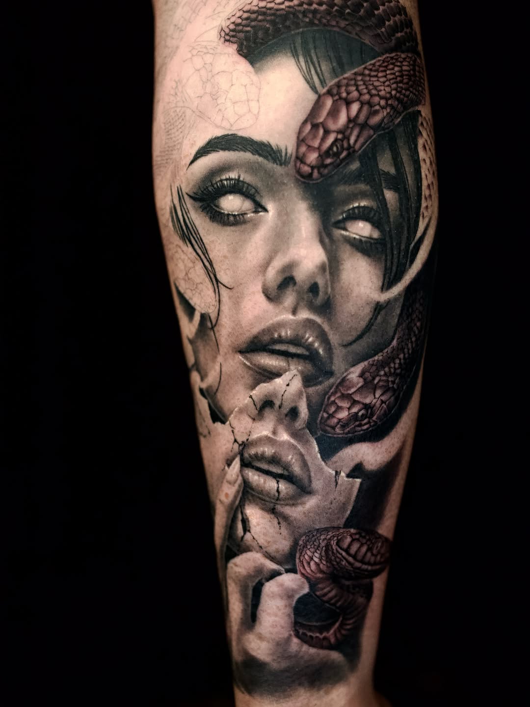 Tattoo by @april.rayne.tattoos β realism, dark_realism