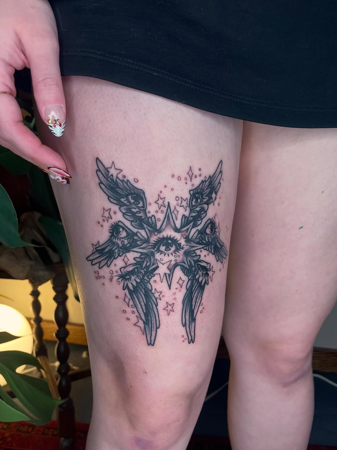 Tattoo by @tattoosbyclover — illustrative, black_and_grey