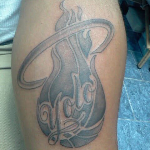 Tattoo by @cv__tattoo โ lettering_script, black_and_grey