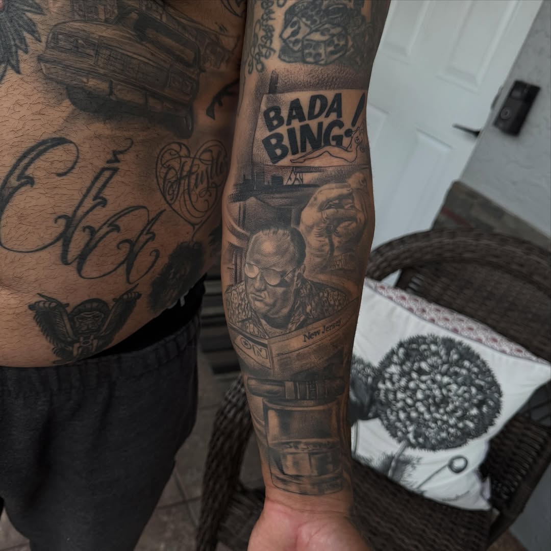 Tattoo by @cv__tattoo โ realism, black_and_grey