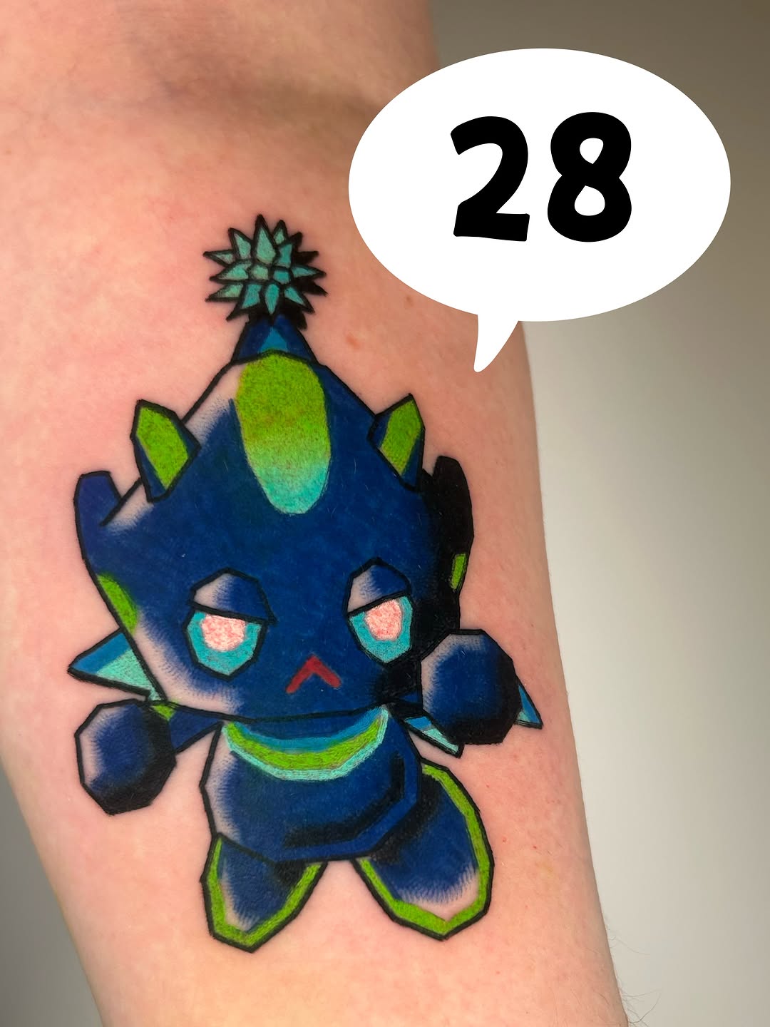 Tattoo by @chronic_the_hedgeh0g — illustrative, new_school
