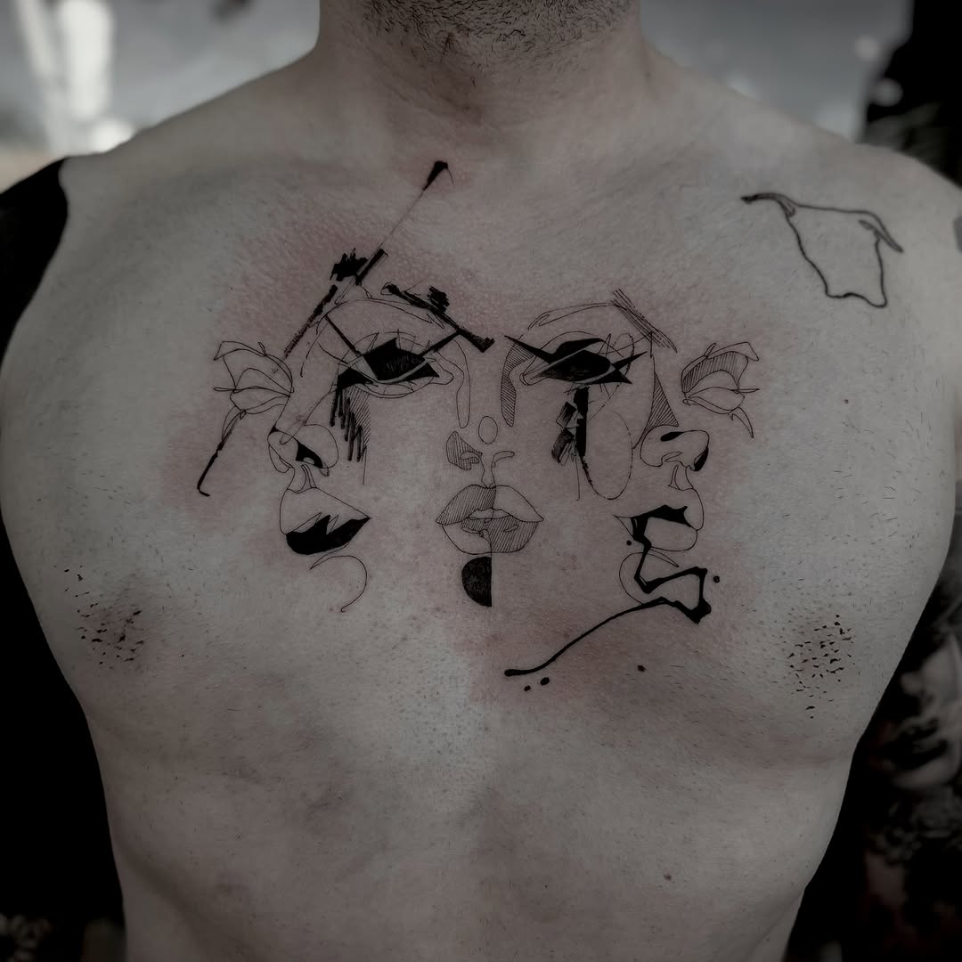 Tattoo by @the.ant.ink — blackwork, illustrative