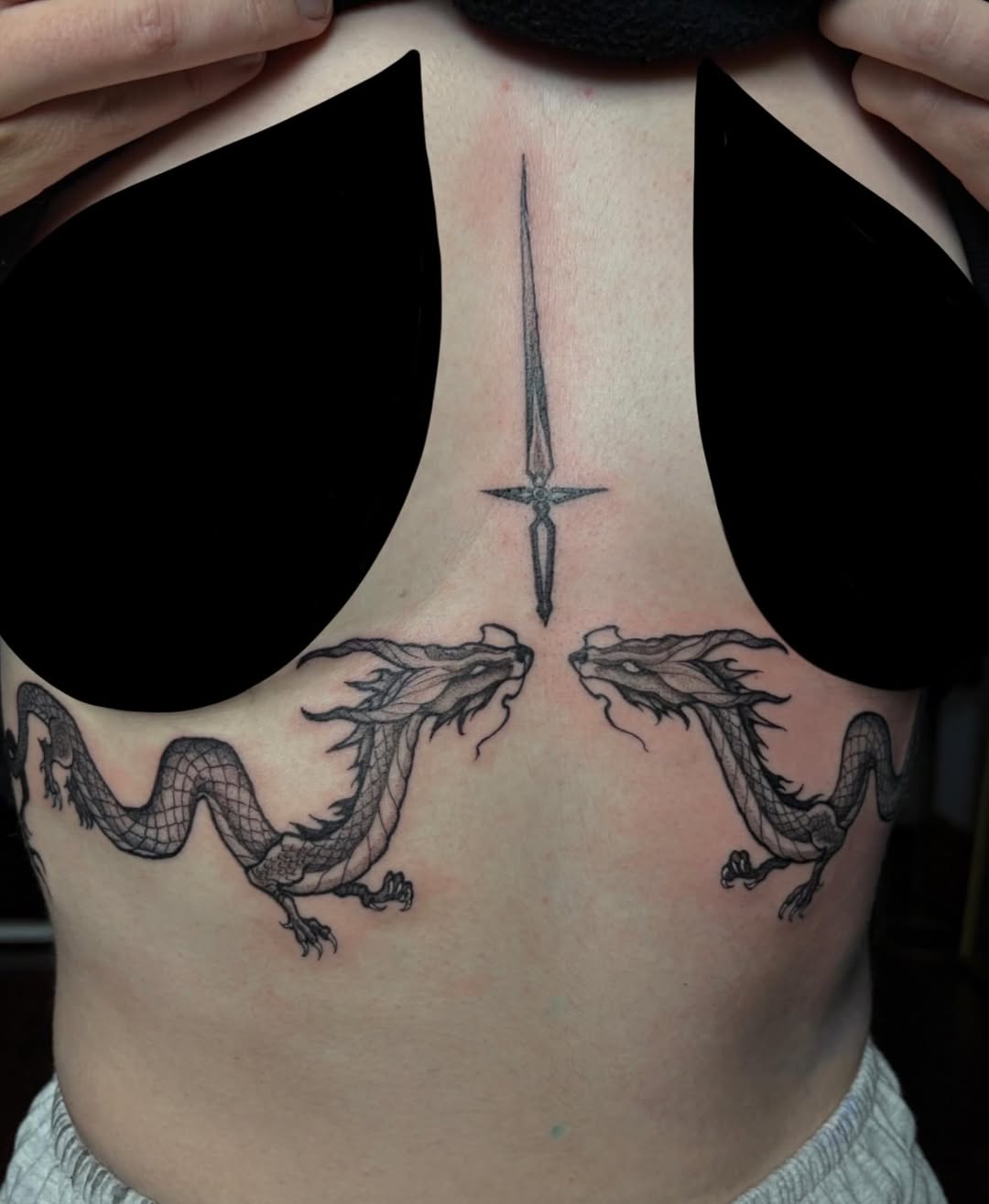 Tattoo by @snewbietattoos — japanese_irezumi, black_and_grey