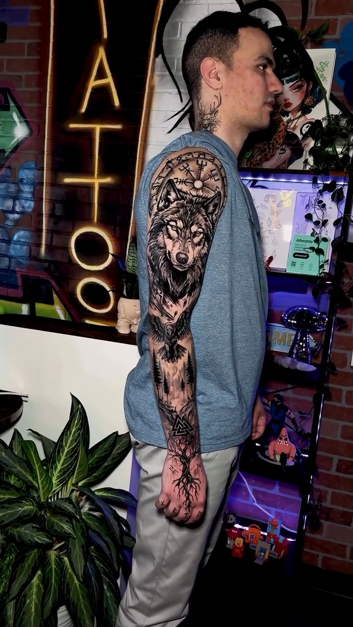 Tattoo by @key_artattoo — black_and_grey, realism