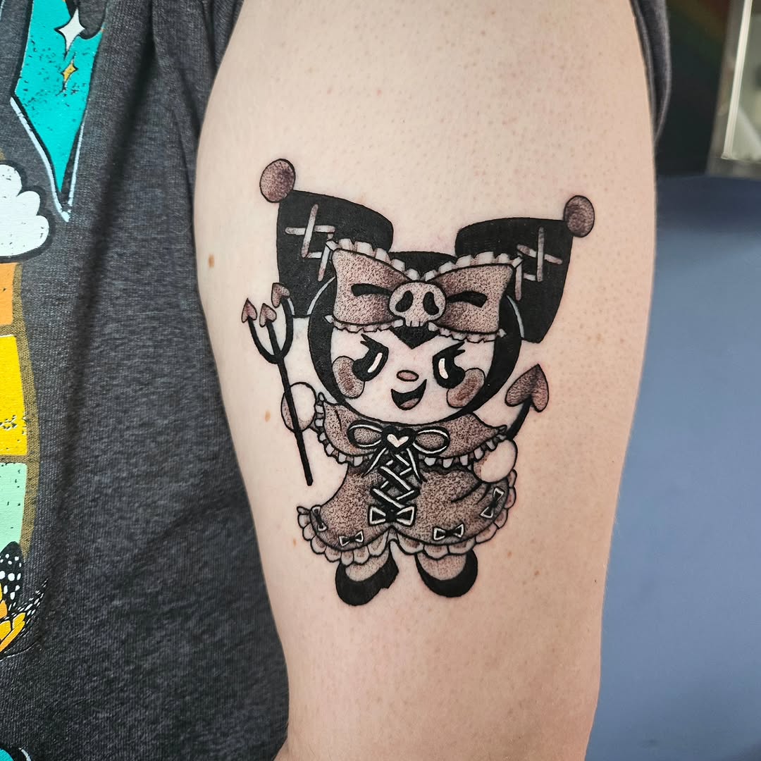 Tattoo by @grayscaleskies — black_and_grey