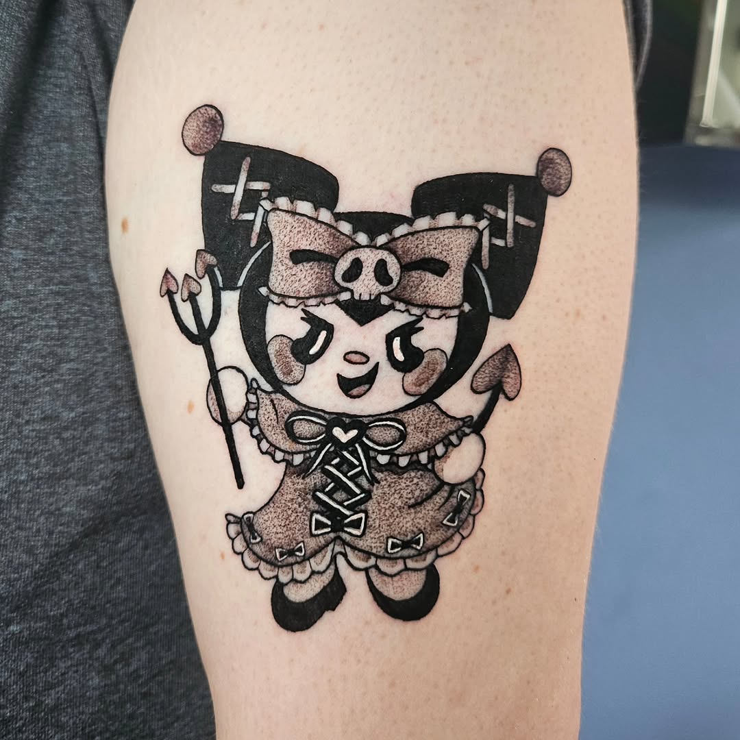 Tattoo by @grayscaleskies — black_and_grey