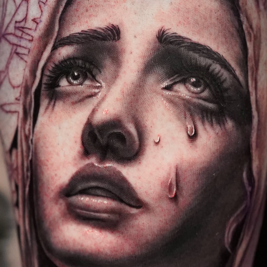 Tattoo by @april.rayne.tattoos β realism, dark_realism