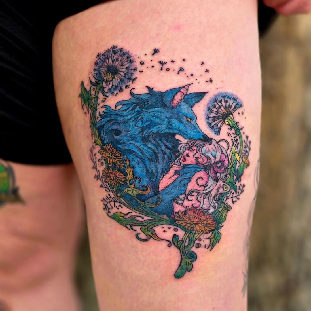 Tattoo by @junibugtat โ illustrative, watercolor