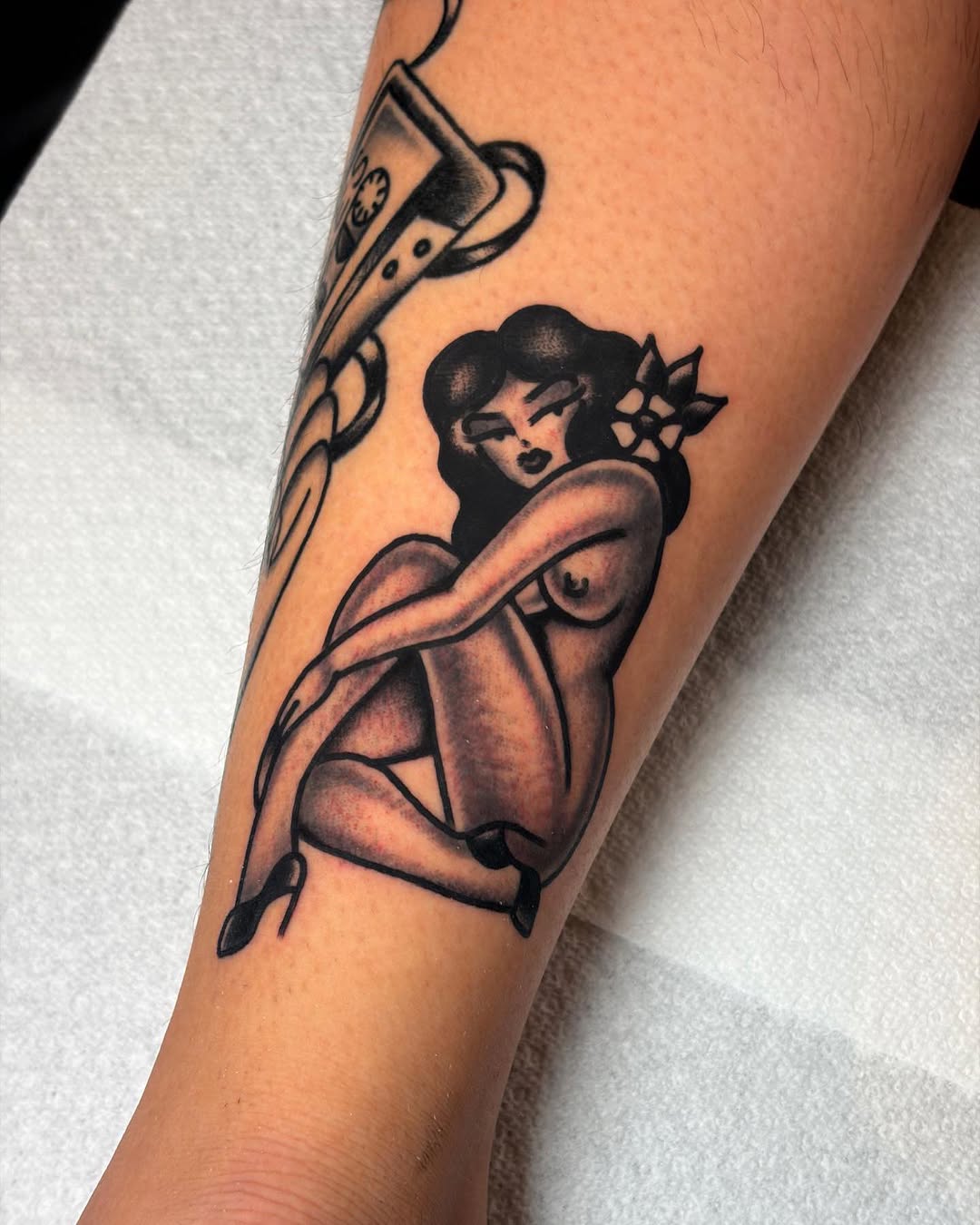 Tattoo by @angelhandstattoo โ american_traditional, black_and_grey