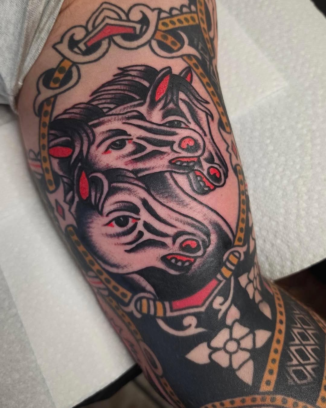 Tattoo by @angelhandstattoo โ american_traditional, neo_traditional