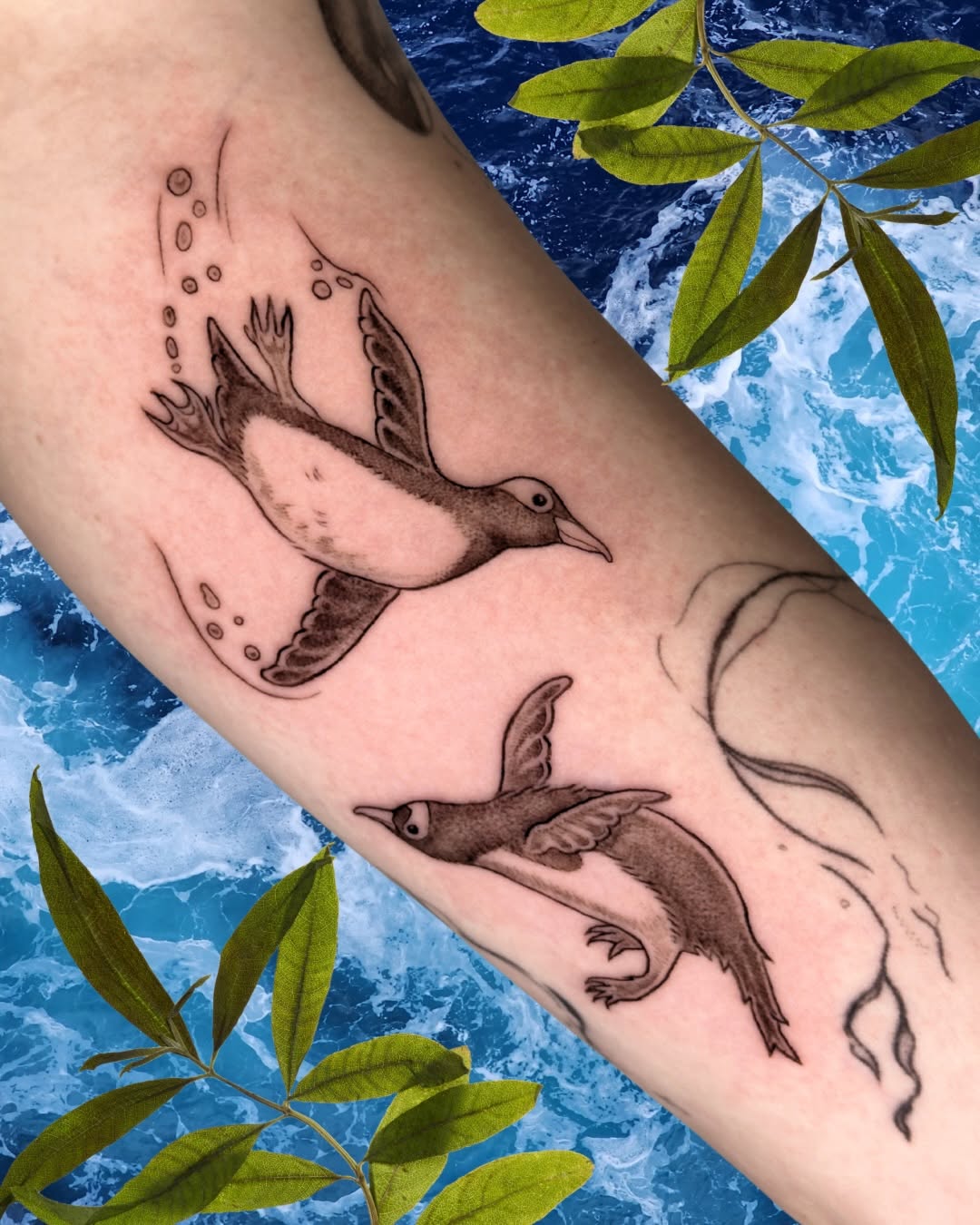Tattoo by @lunar.pokes — illustrative, black_and_grey
