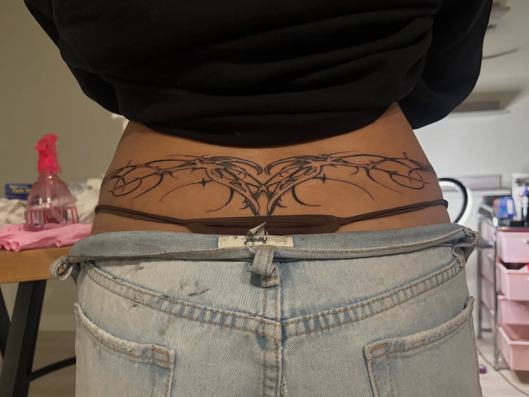 Tattoo by @miffythereaper — blackwork