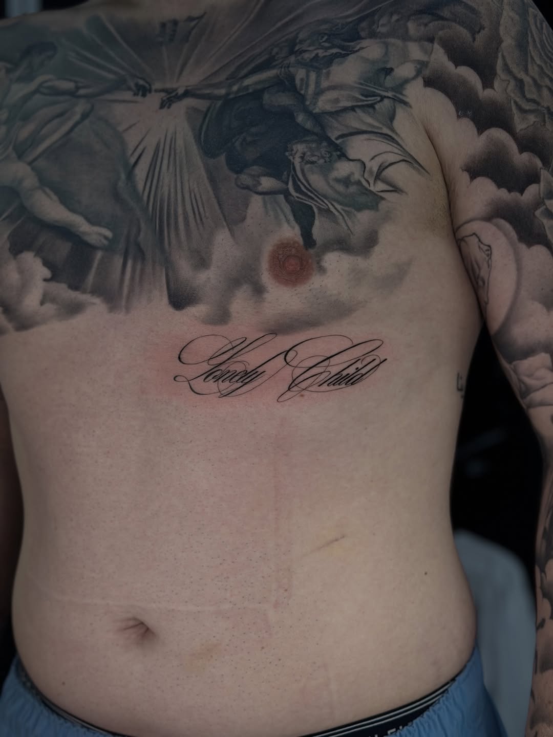 Tattoo by @elijahhco β black_and_grey, lettering_script