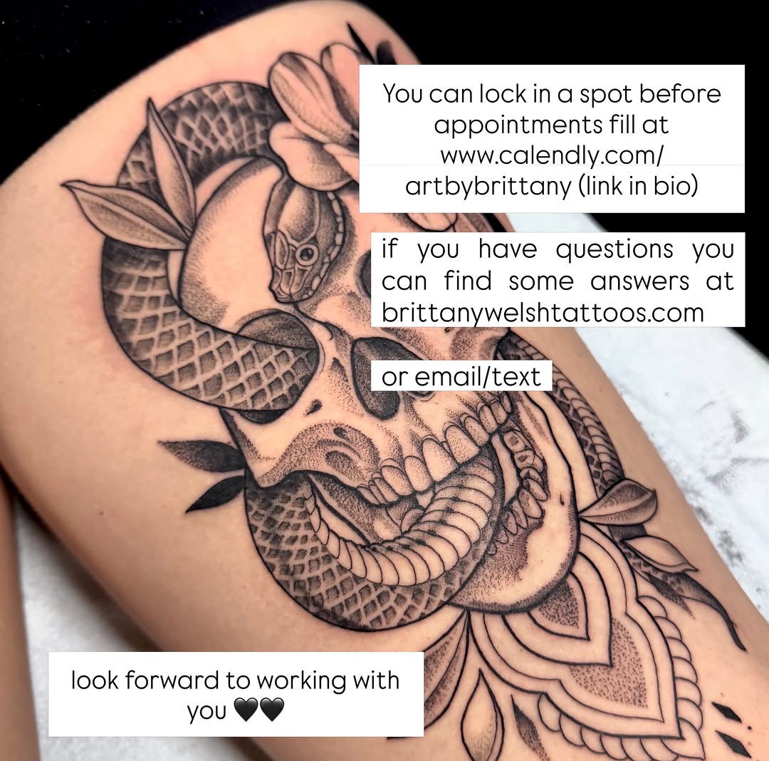 Tattoo by @brittanywelshtattoos — black_and_grey, illustrative