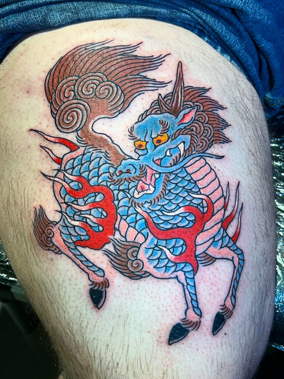 Tattoo by @lexrazor — japanese_irezumi, black_and_grey