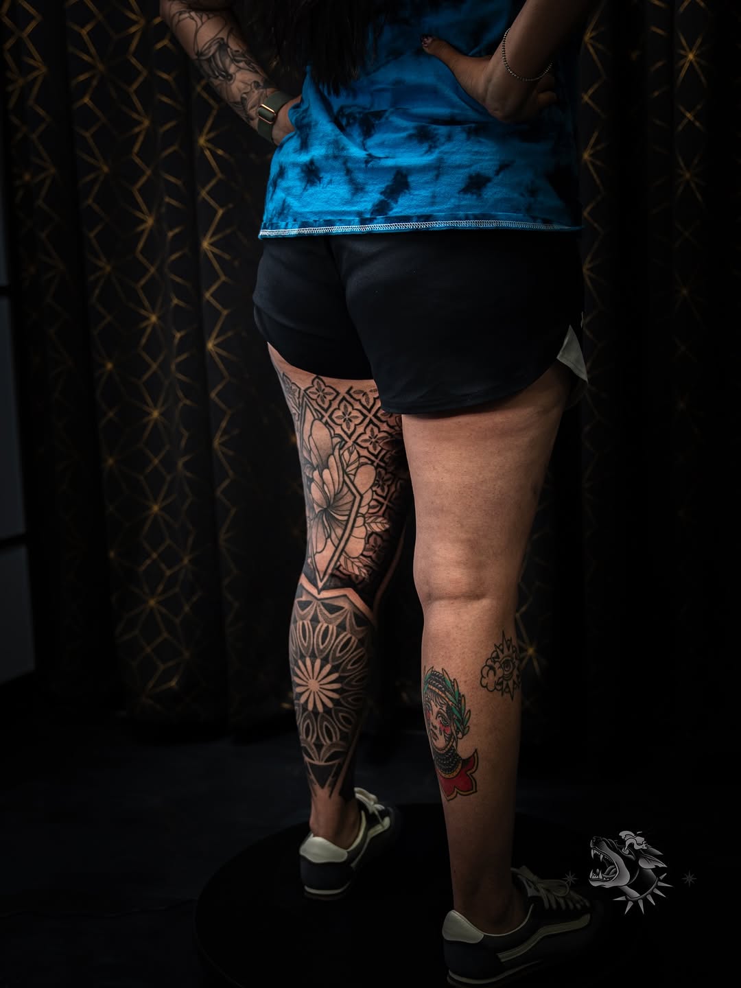 Tattoo by @sacredhound.ttt — geometric, ornamental