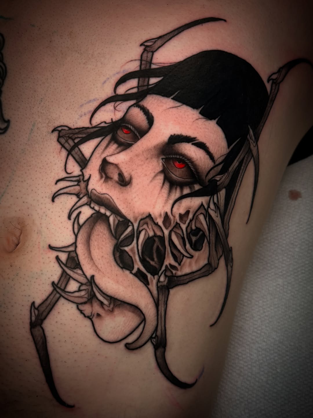 Tattoo by @daveoztattoo — dark_realism, illustrative