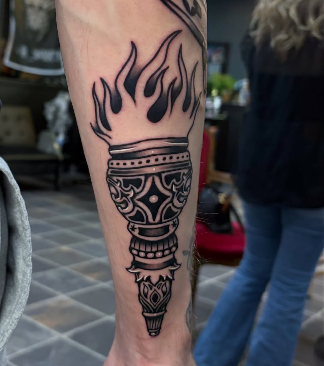 Tattoo by @dylanjamestattooer — american_traditional, illustrative