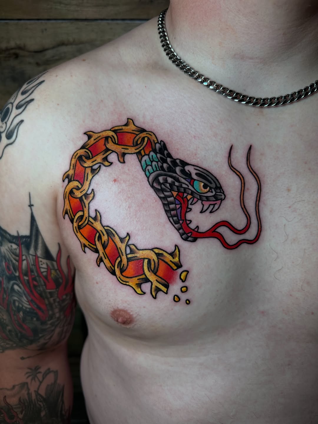Tattoo by @toadtat2 — american_traditional
