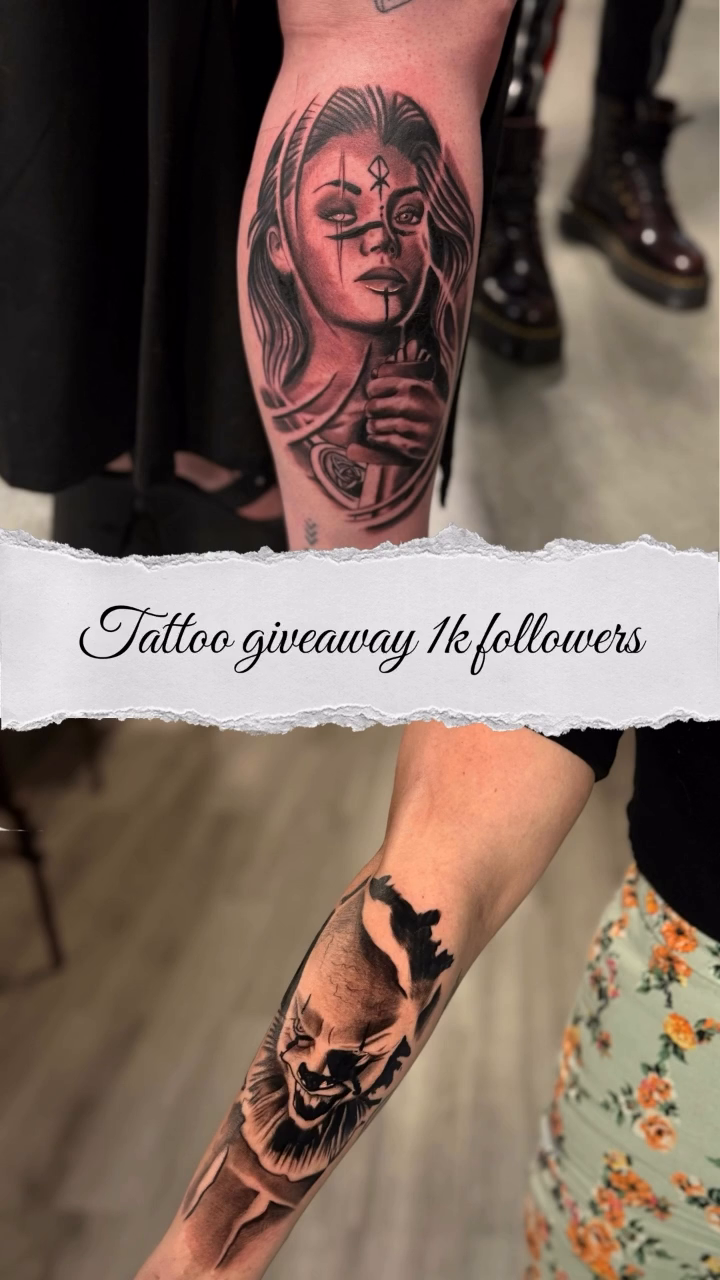 Tattoo by @unrendered_tattz — black_and_grey, realism