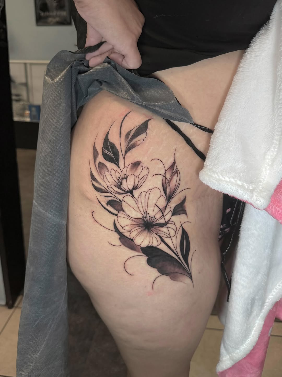 Tattoo by @stilow_ink — illustrative, black_and_grey
