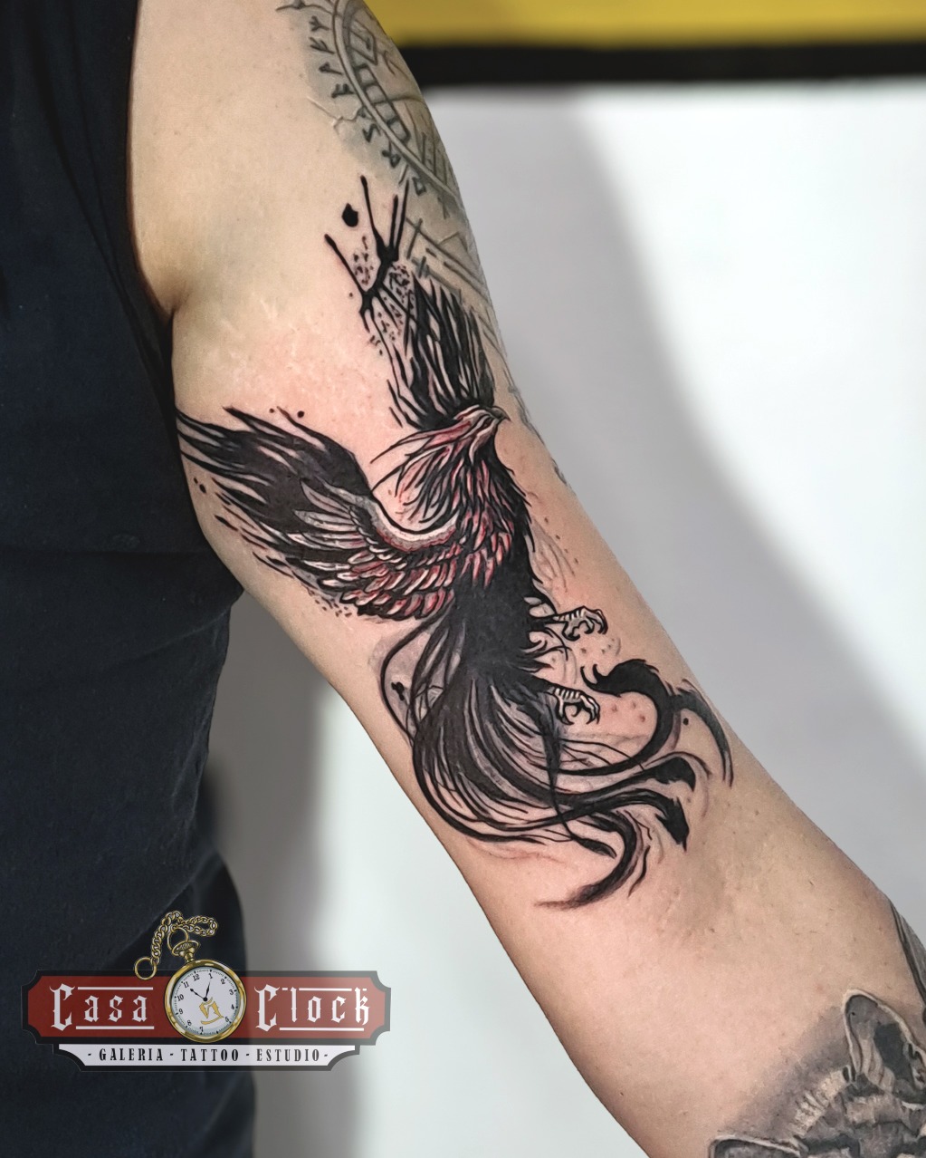 Tattoo by @casa.clock β illustrative, blackwork