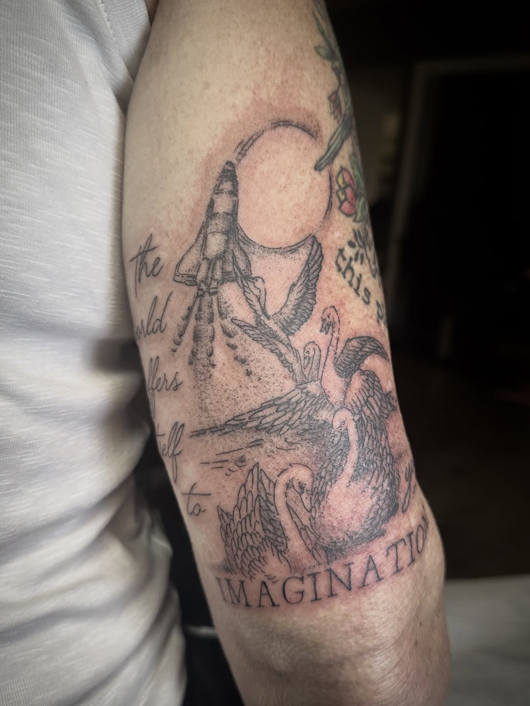 Tattoo by @luisamarigold — illustrative, black_and_grey