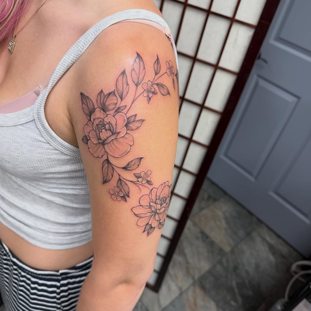 Tattoo by @smilemoretattoos — illustrative, black_and_grey