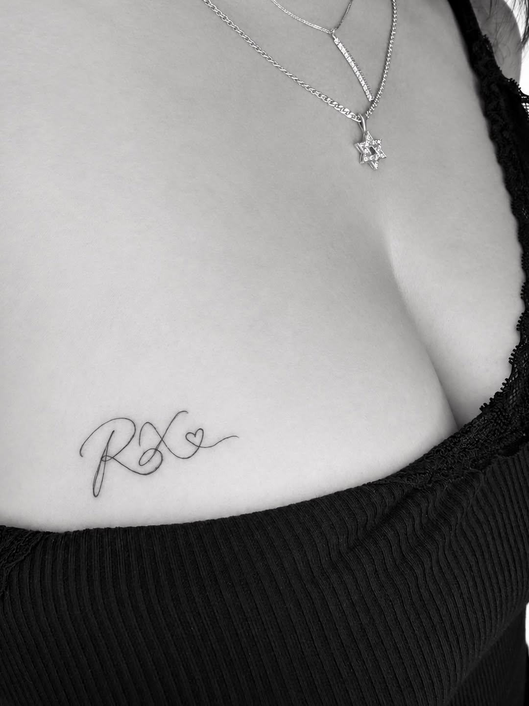 Tattoo by @alona_zamsh_tattoo — lettering_script, fine_line