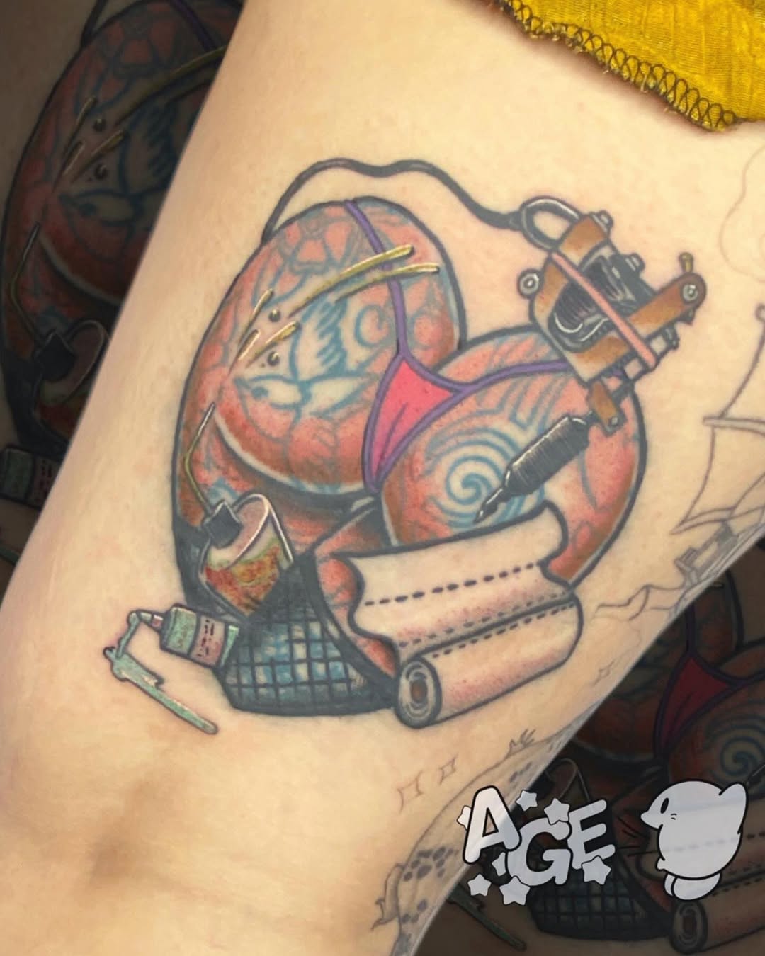 Tattoo by @agedragotattoo — new_school