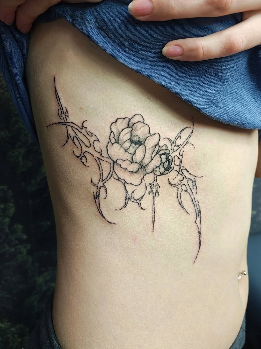 Tattoo by @peekaboo.img โ fine_line, ornamental