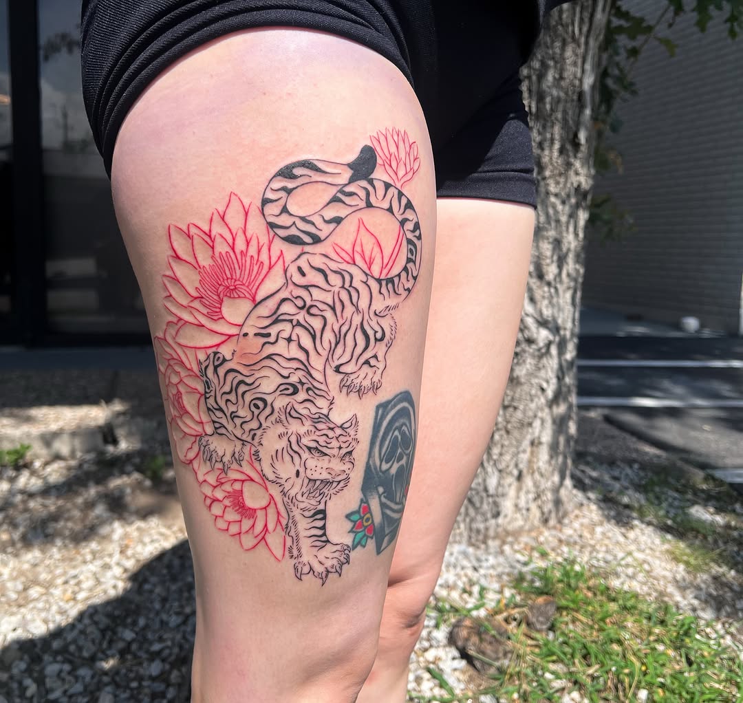 Tattoo by @mortismarauder — japanese_irezumi, black_and_grey