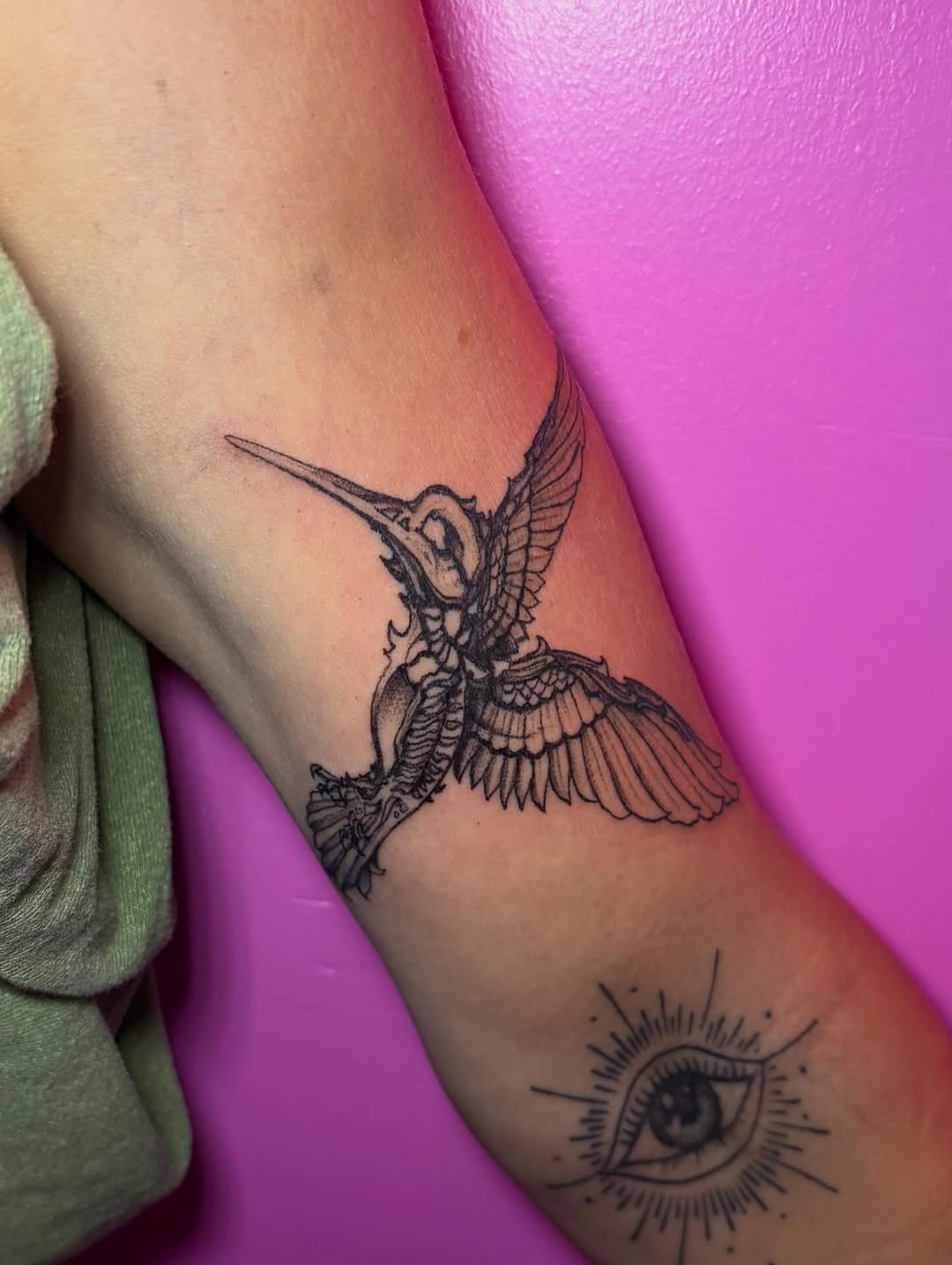 Tattoo by @pinklavishtattoos โ illustrative, black_and_grey