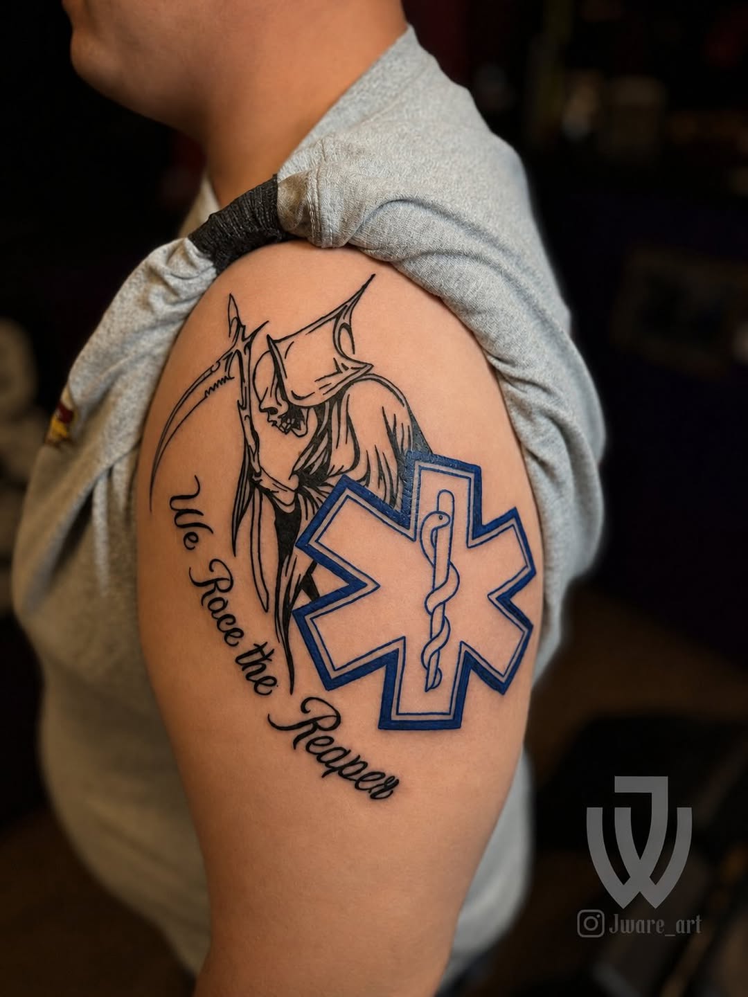 Tattoo by @jware_art — lettering_script