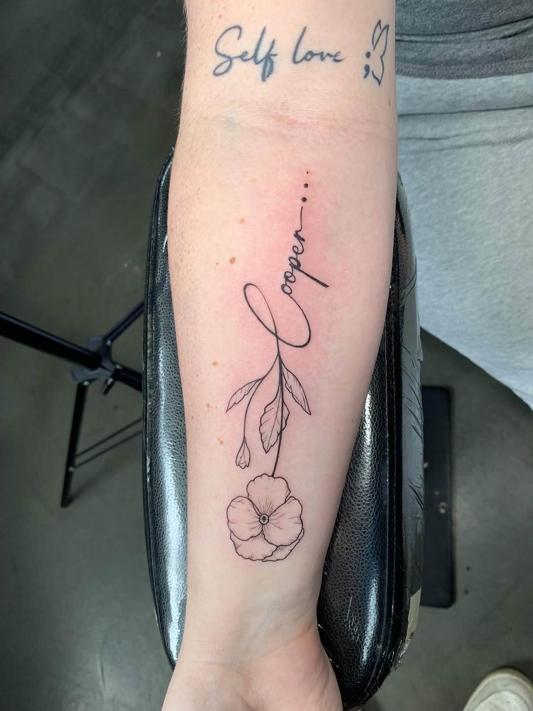 Tattoo by @drowsytattoos — lettering_script, fine_line