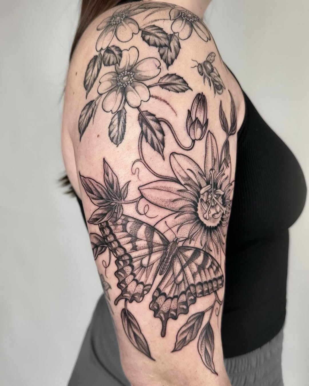 Tattoo by @horsegirltats — realism, black_and_grey
