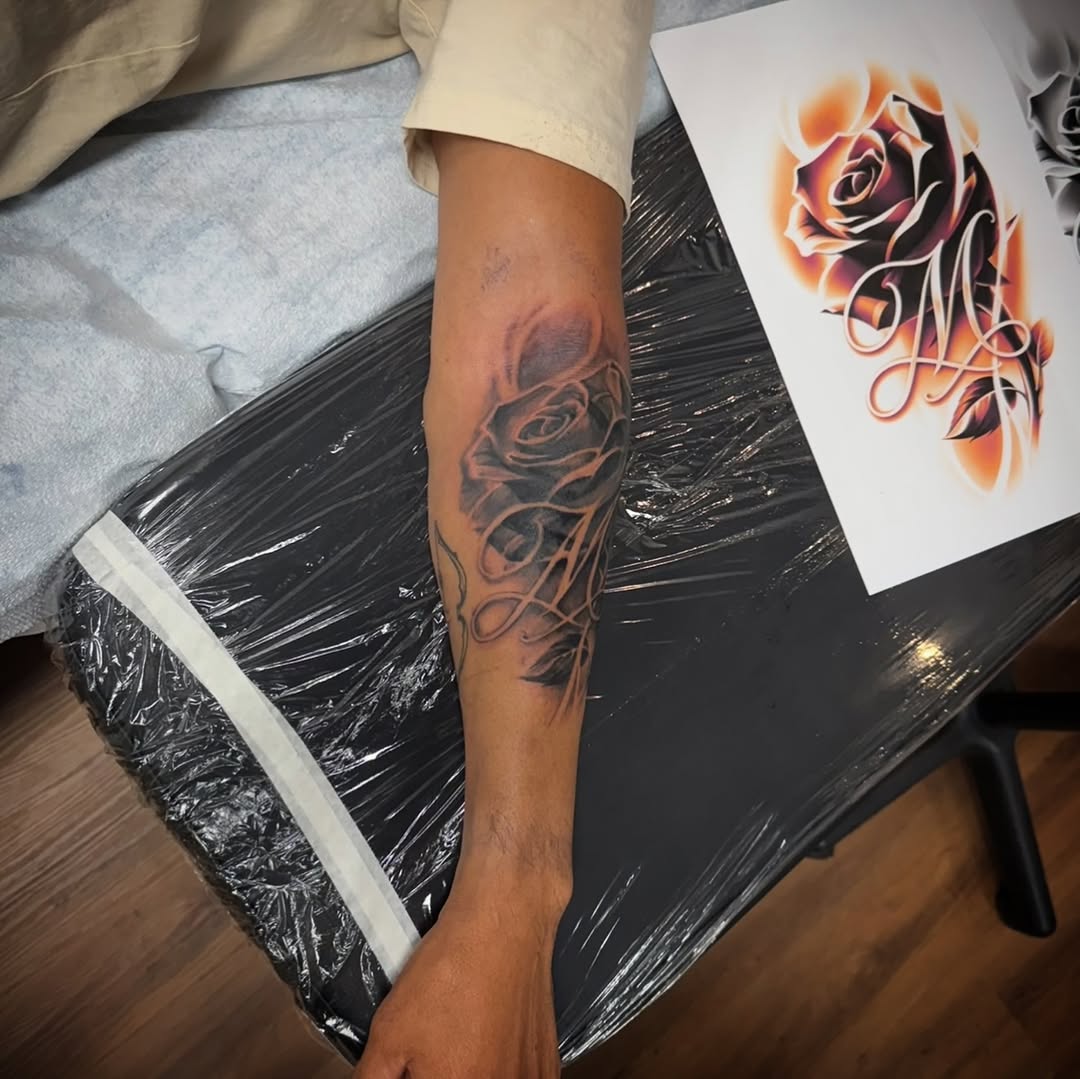 Tattoo by @archangel_artistry — black_and_grey