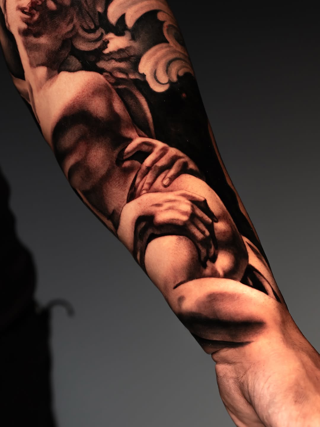 Tattoo by @gionastarace_tattoo โ black_and_grey, realism