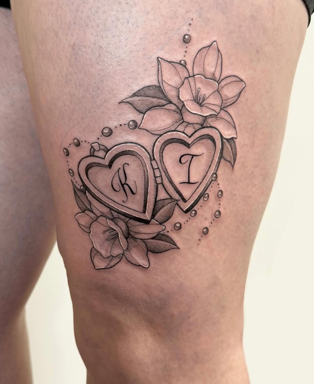Tattoo by @mjbender.tattoos — fine_line, black_and_grey