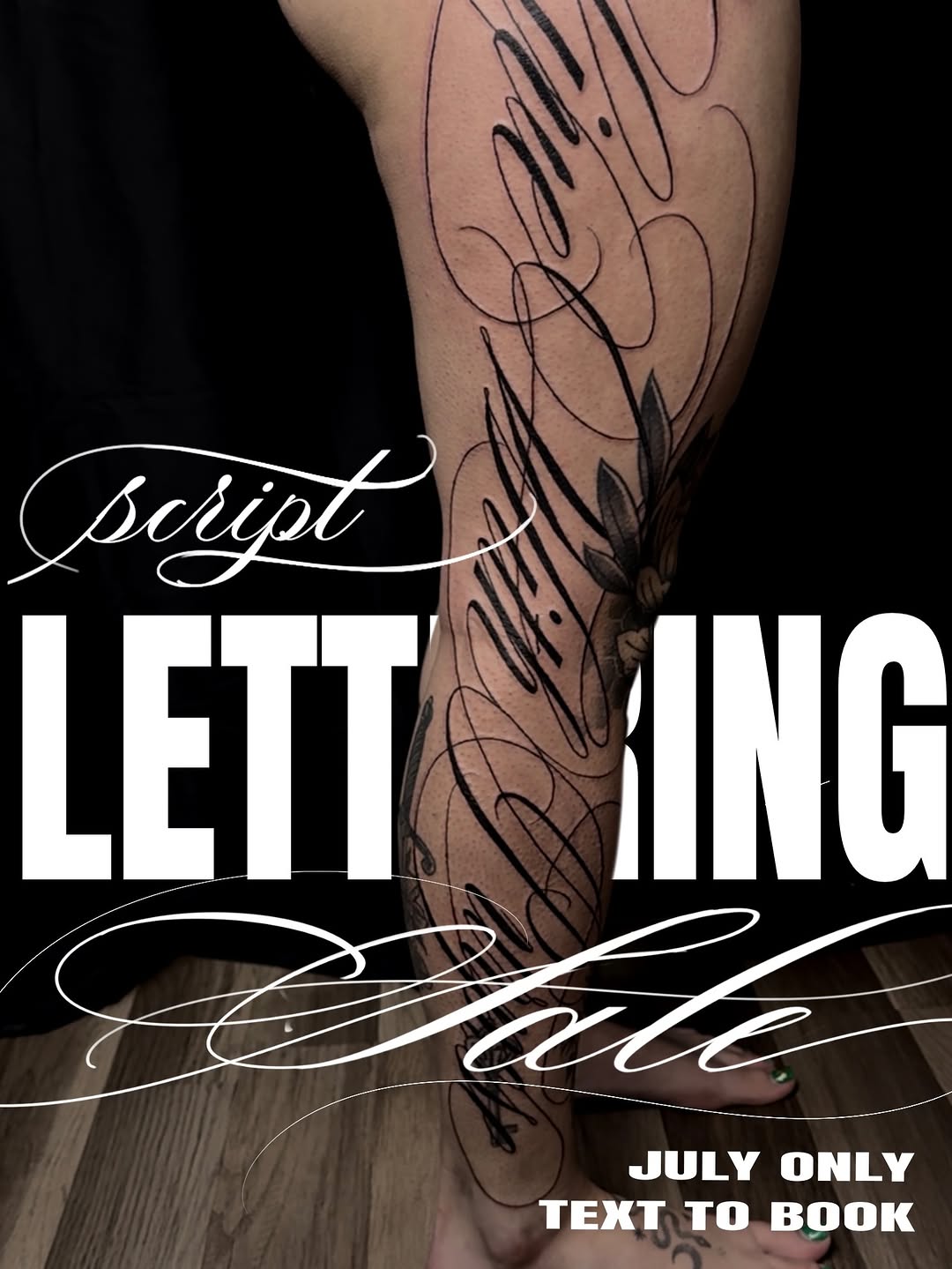 Tattoo by @rks.ink β lettering_script, illustrative