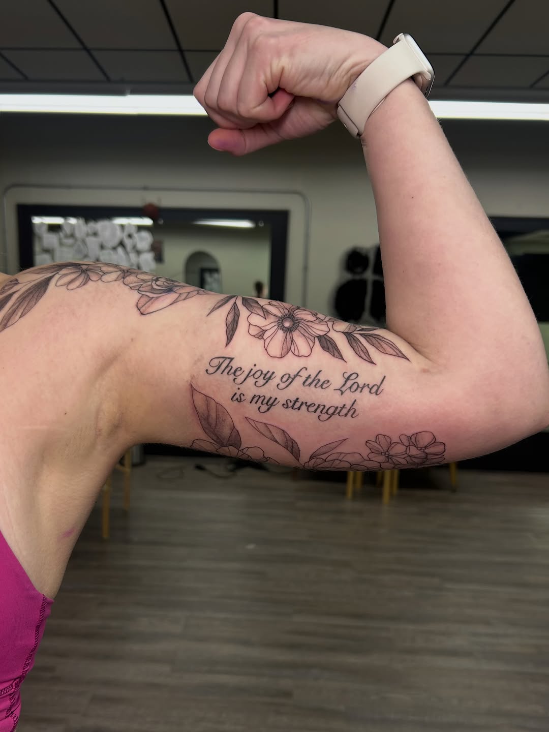 Tattoo by @tattoosbykage — lettering_script, illustrative