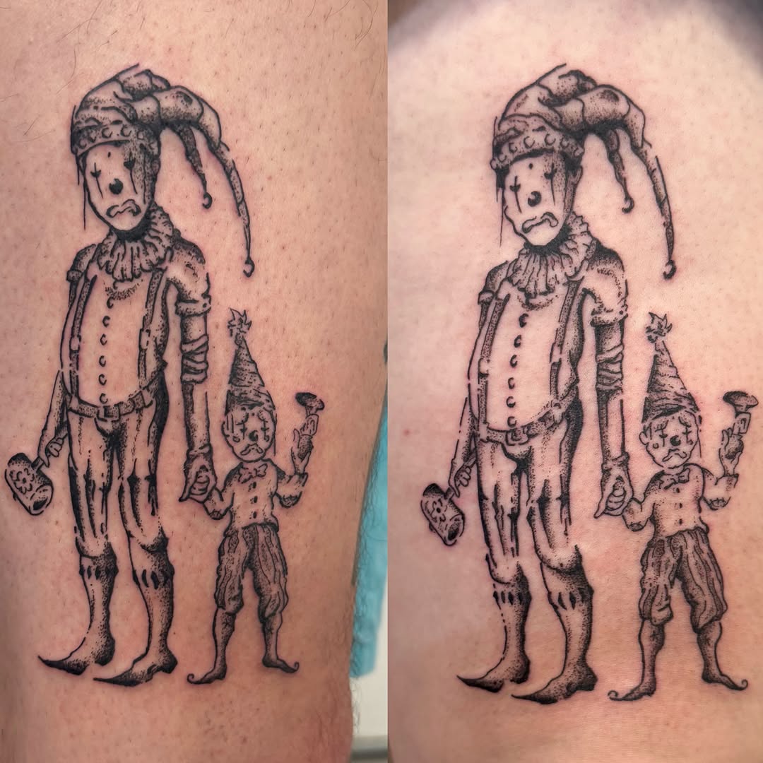 Tattoo by @beelzebubbers — dotwork, dark_realism